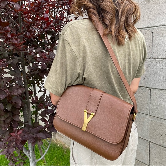 Yves Saint Laurent Handbags - Yves Saint Laurent ChYc Cabas Y Flap Shoulder Bag